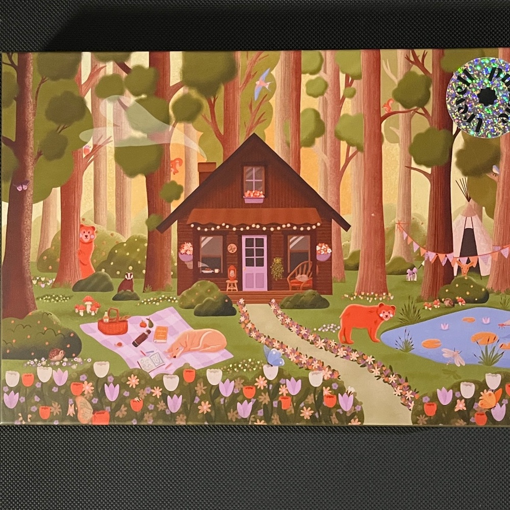 Cozy Forest Cottage Puzzle - Green